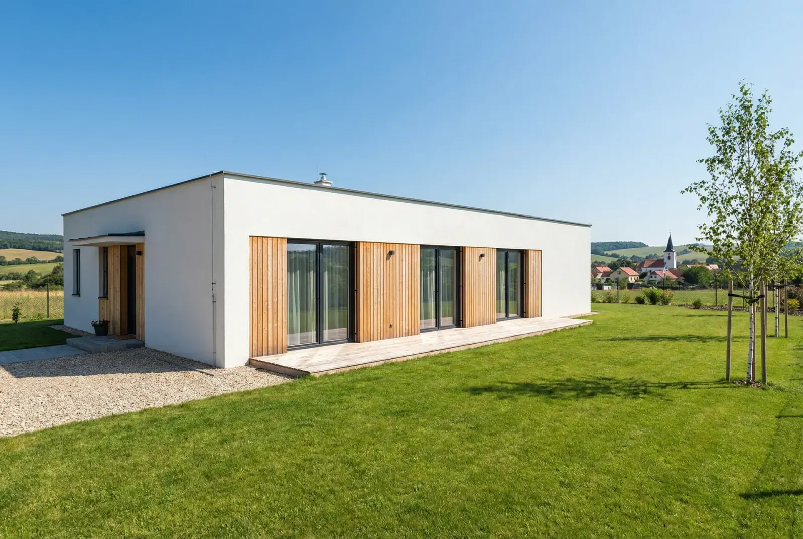Moderní bungalov pro mladou rodinu